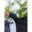 WoofWear Diamond Dressage Whip Black/Silver 110cms