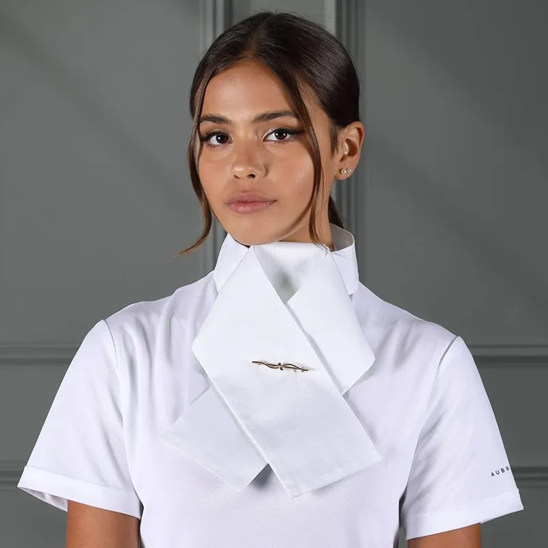 Aubrion Ready Tied Stock - WHITE