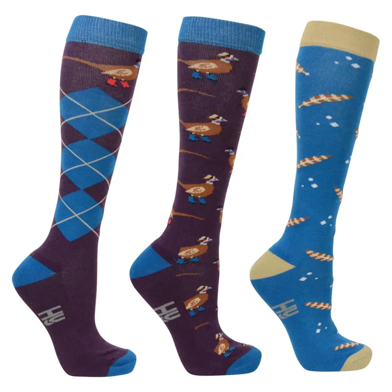 Hy Equestrian Patrick The Pheasant Socks - Adult 4-8