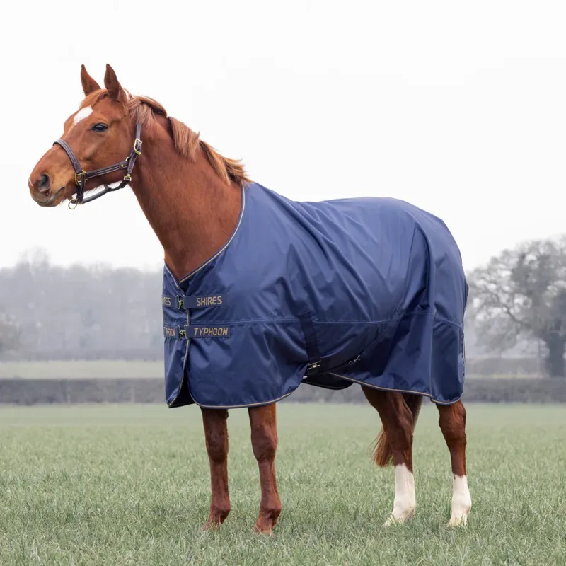 Typhoon Lite Turnout Rug - NAVY-5