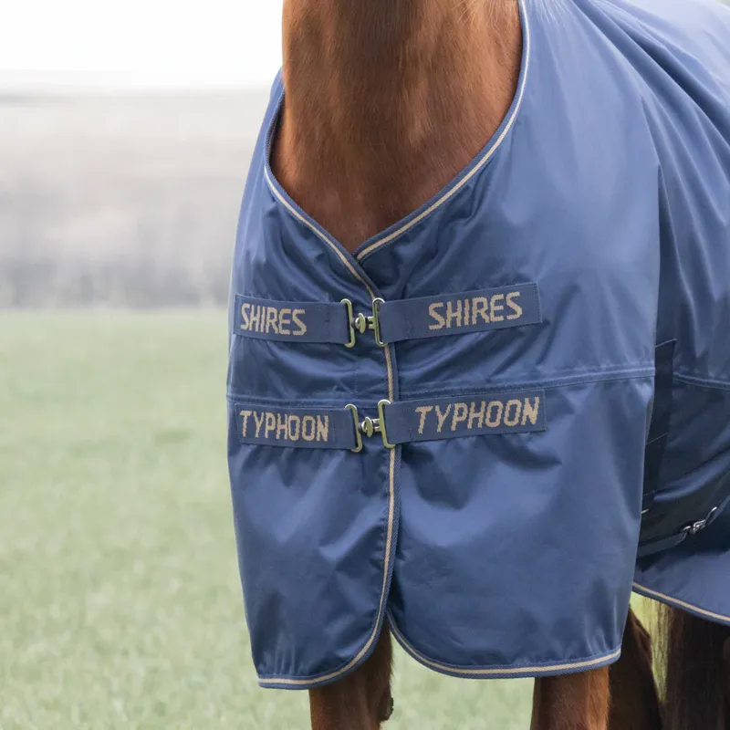 Typhoon Lite Turnout Rug - NAVY-3