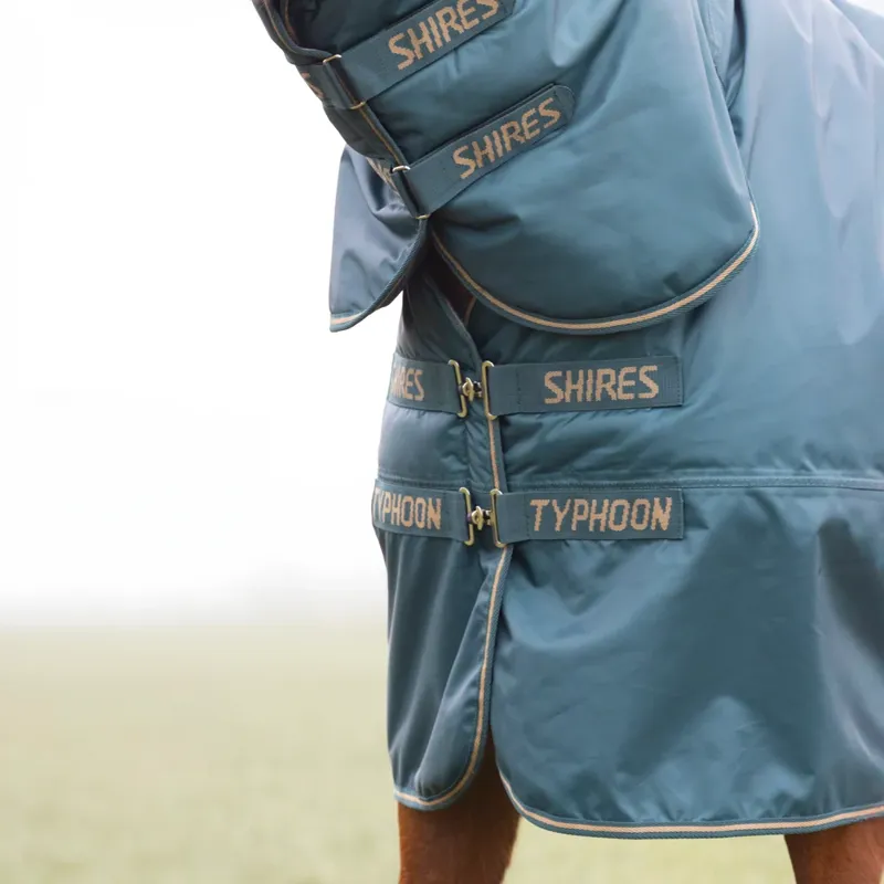 Shires Typhoon 200 Combo Turnout Rug - GREEN-2