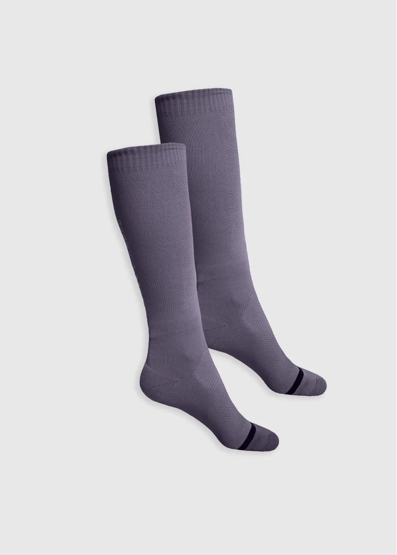 Aztec Diamond Young Rider Sock Twin Pack - Amethyst