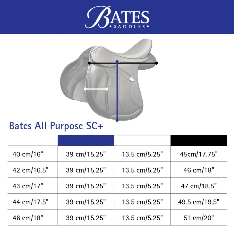 Bates All Purpose Saddle SC+ HT - Black-1