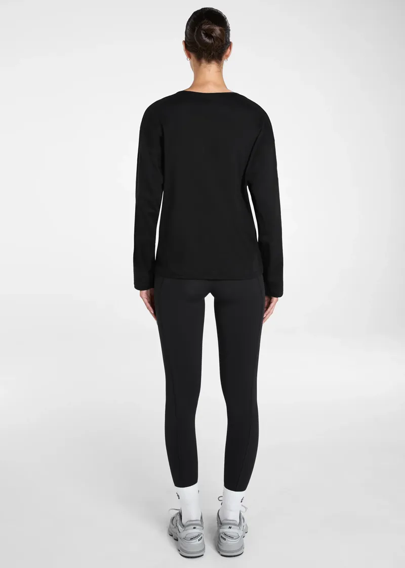 Aztec Diamond Soft Loose Emboss Tee - Black-3