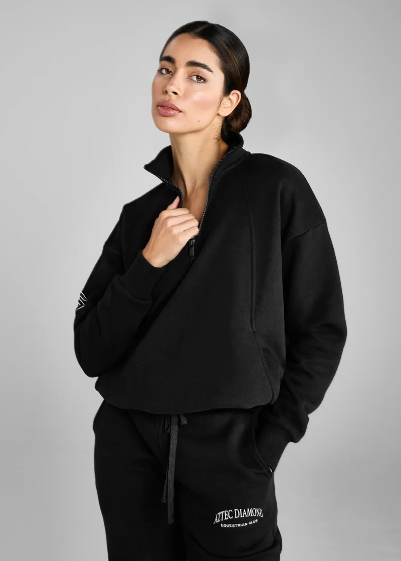 Aztec Diamond EQ Club Half Zip Sweater Black