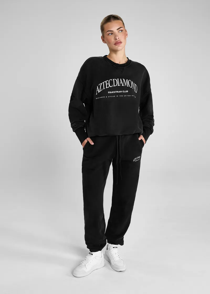 Aztec Diamond EQ Club Crew Neck - Black-1