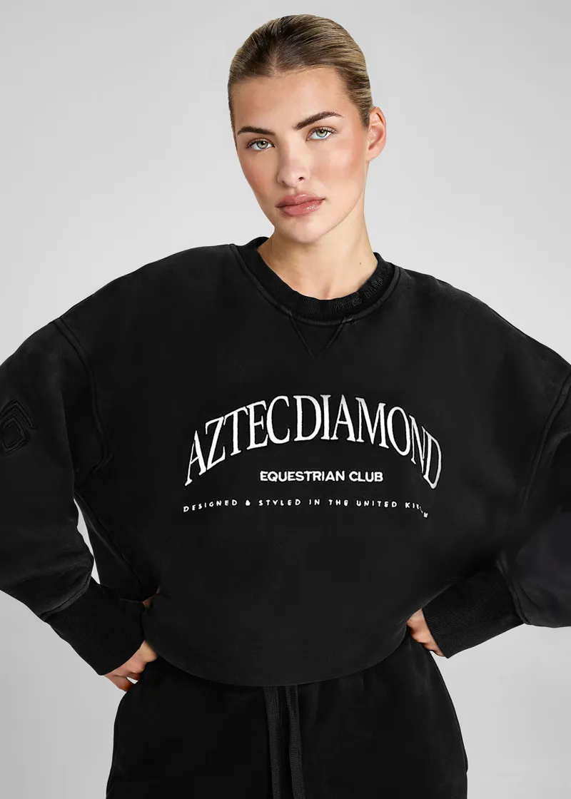 Aztec Diamond EQ Club Crew Neck - Black