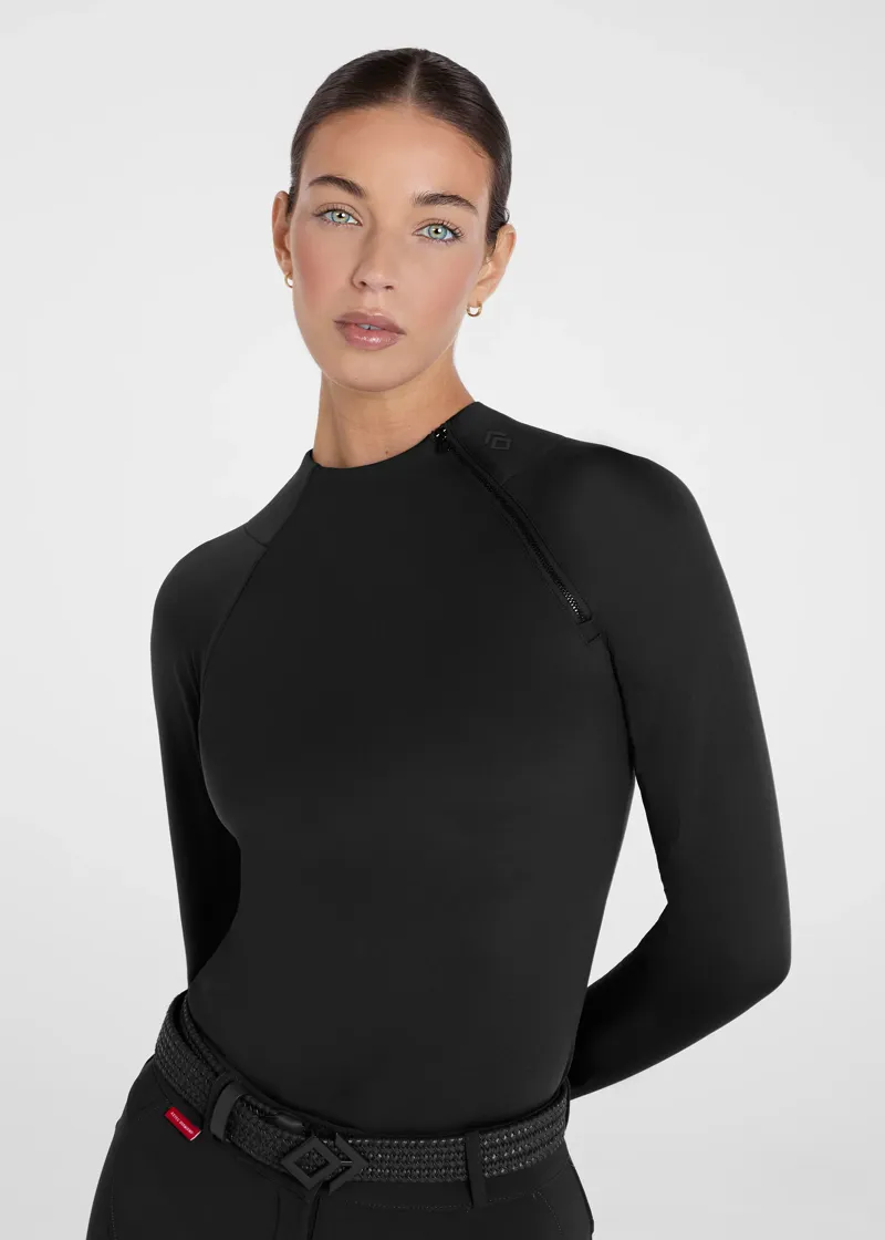 Aztec Diamond Soft Fleece Thermal Top - Black