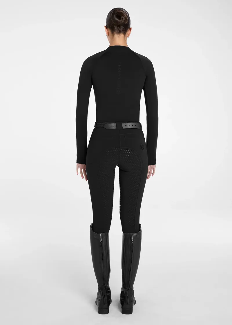 Aztec Diamond Soft Fleece Thermal Top - Black-5