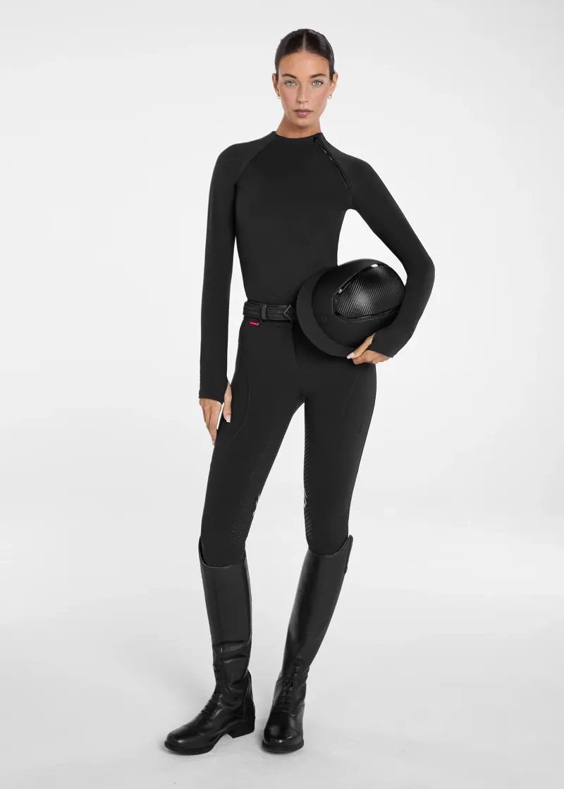 Aztec Diamond Soft Fleece Thermal Top - Black-2