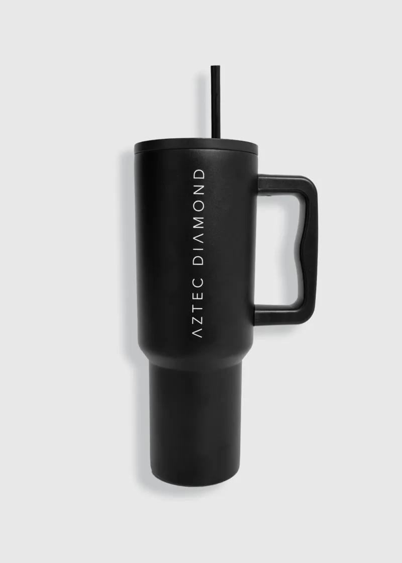 Aztec Diamond Thermal Drinks Tumbler - Black