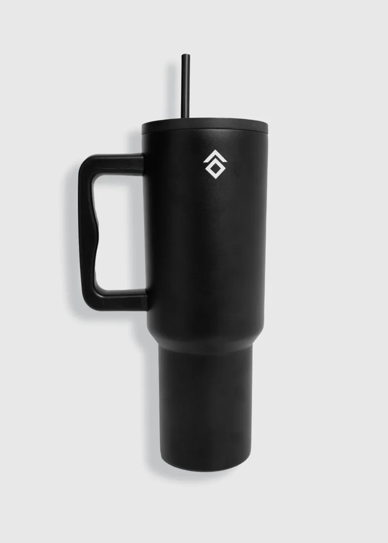 Aztec Diamond Thermal Drinks Tumbler - Black-1