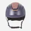 Evoke Callisto Classic Peak Riding Hat Navy/Rose Gold Crystal Frame
