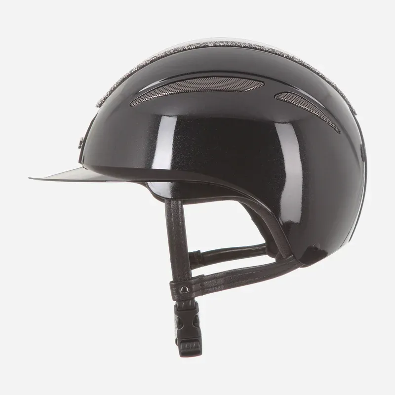 Evoke Callisto Wide Peak Black Metallic/Marcasite Crystal Frame-2