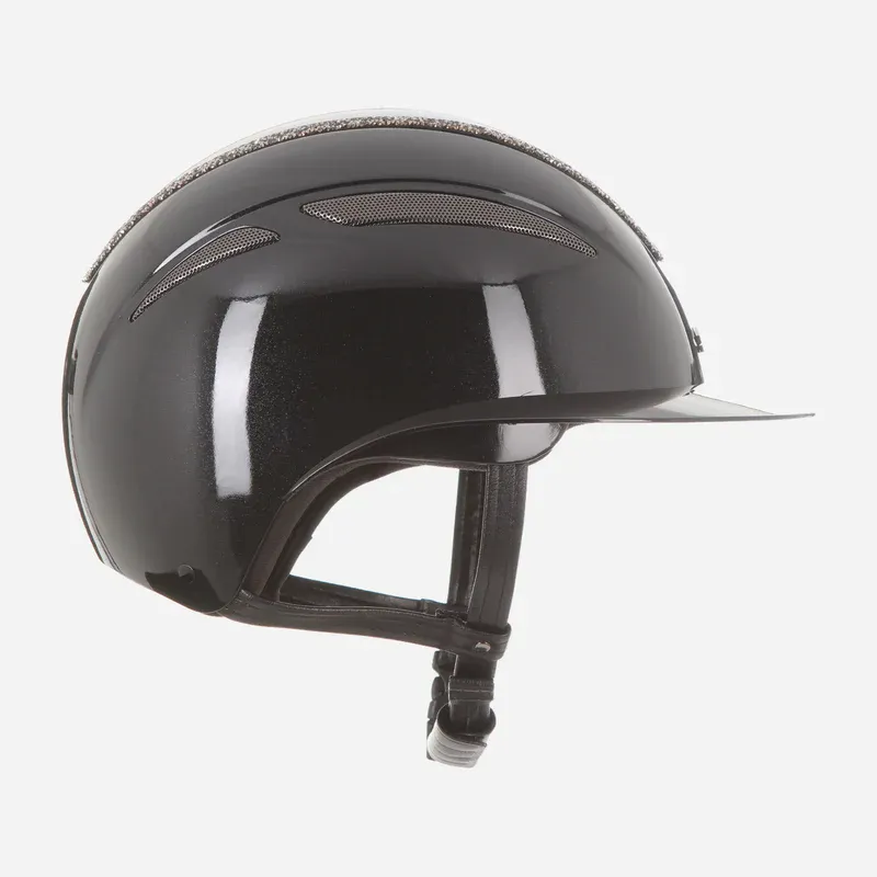 Evoke Callisto Wide Peak Black Metallic/Marcasite Crystal Frame-4