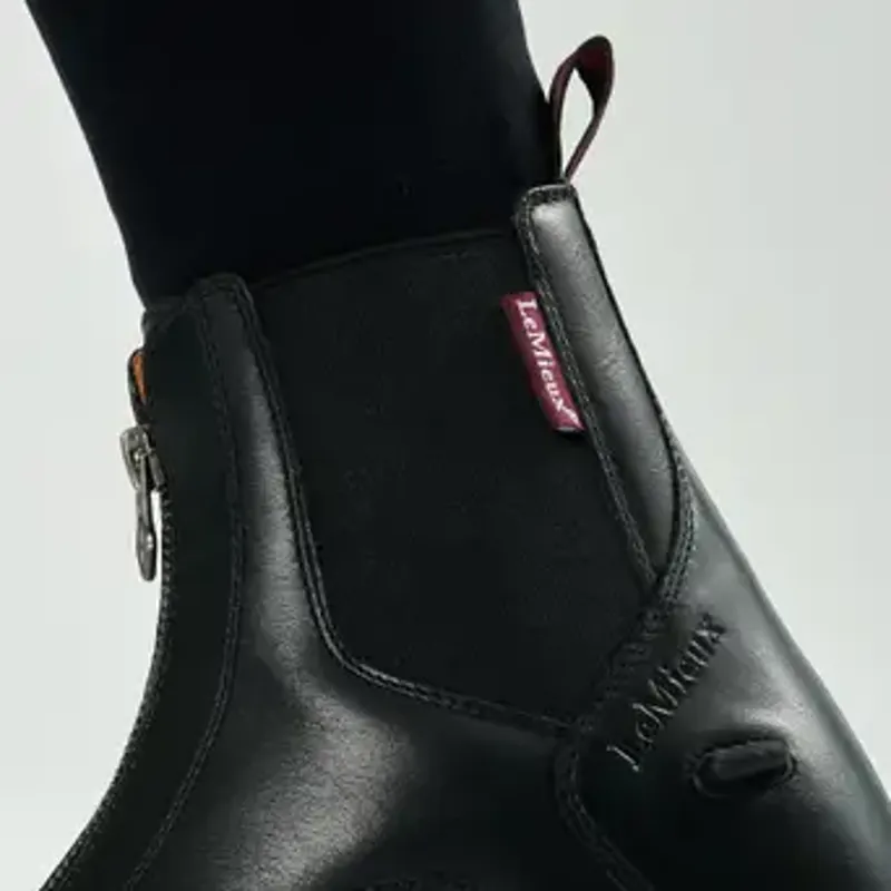 LeMieux Zip Paddock Boot - Black-7