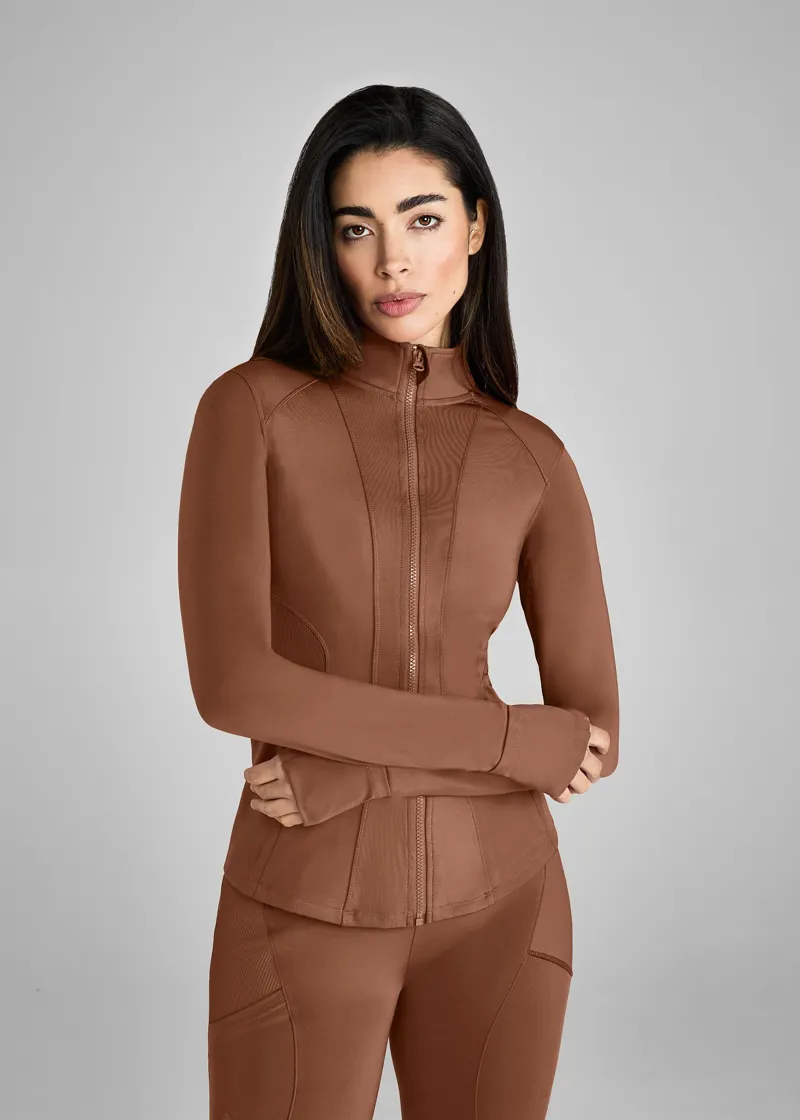 Aztec Diamond Core Fitted Jacket - Chestnut-4