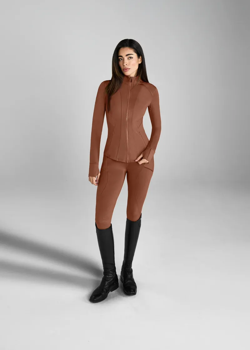 Aztec Diamond Core Fitted Jacket - Chestnut-1