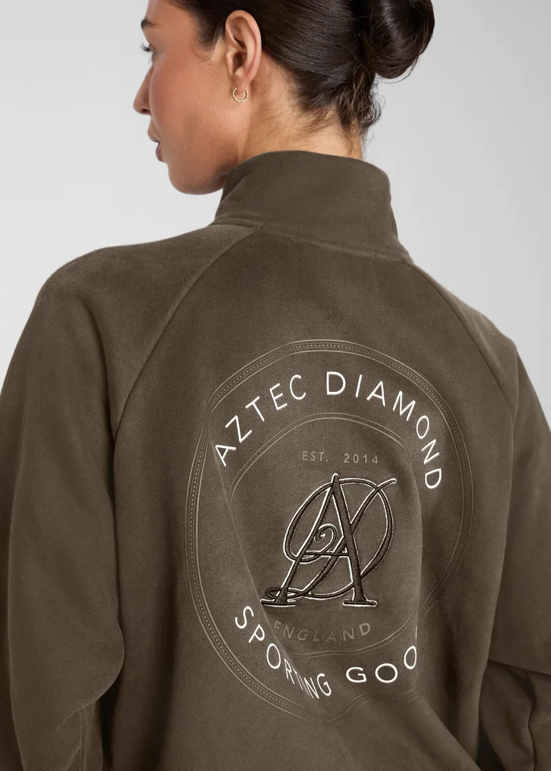 Aztec Diamond Sporting Goods Half Zip Sweater - Cocoa-4