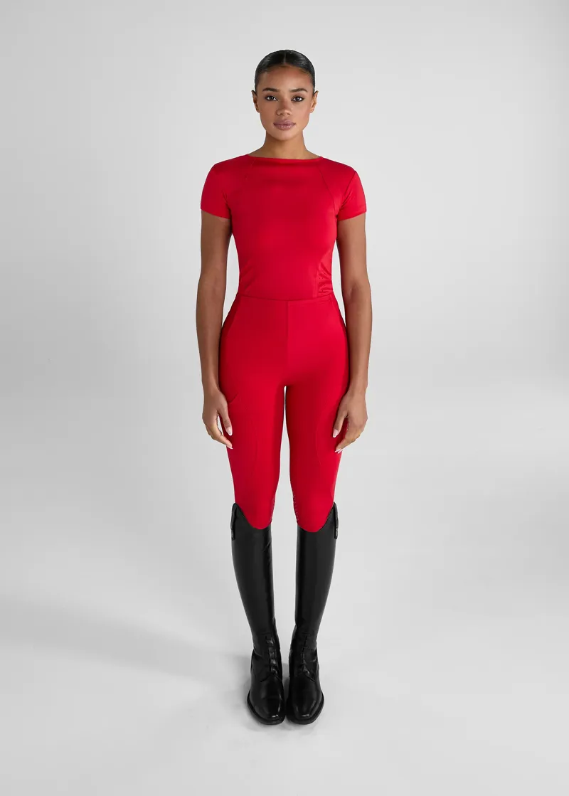 Aztec Diamond Core Tech Tee - Crimson-1