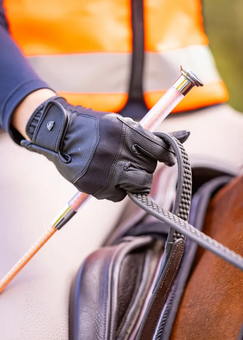 WoofWear Hi Vis Riding Whip 110cm - Orange-3