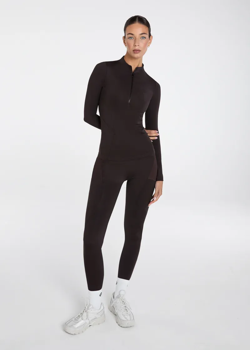 Aztec Diamond Core Base Layer - Espresso-4