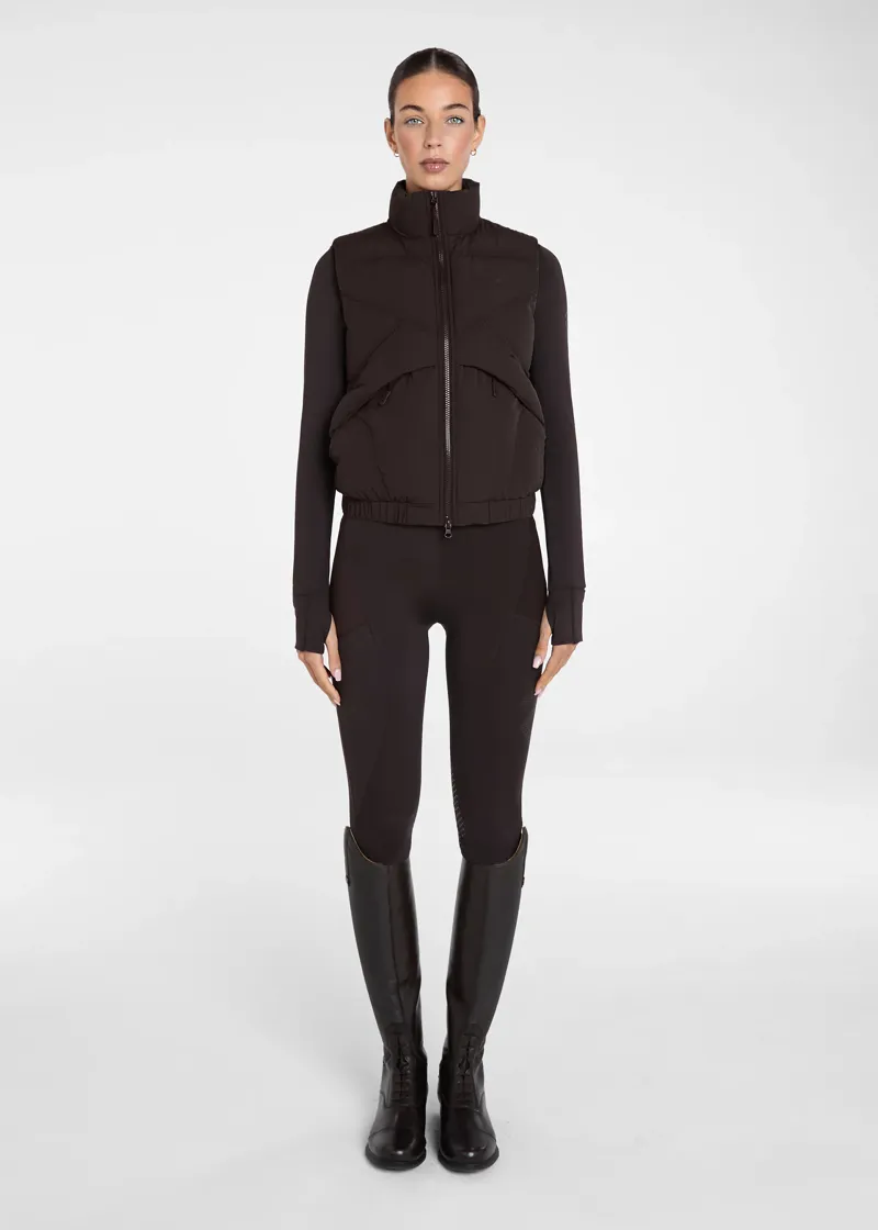 Aztec Diamond Core Mid-layer Gilet - Espresso-6