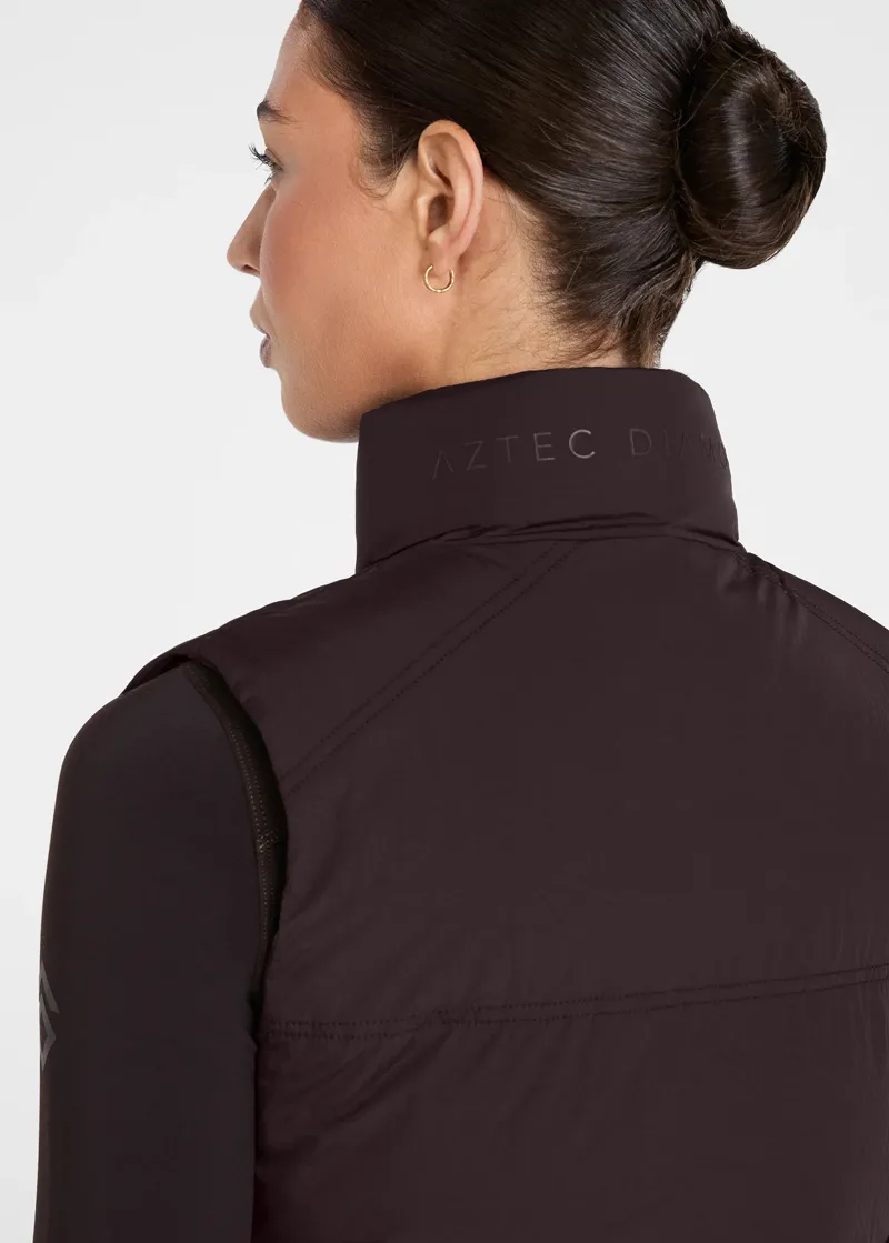 Aztec Diamond Core Mid-layer Gilet - Espresso-5