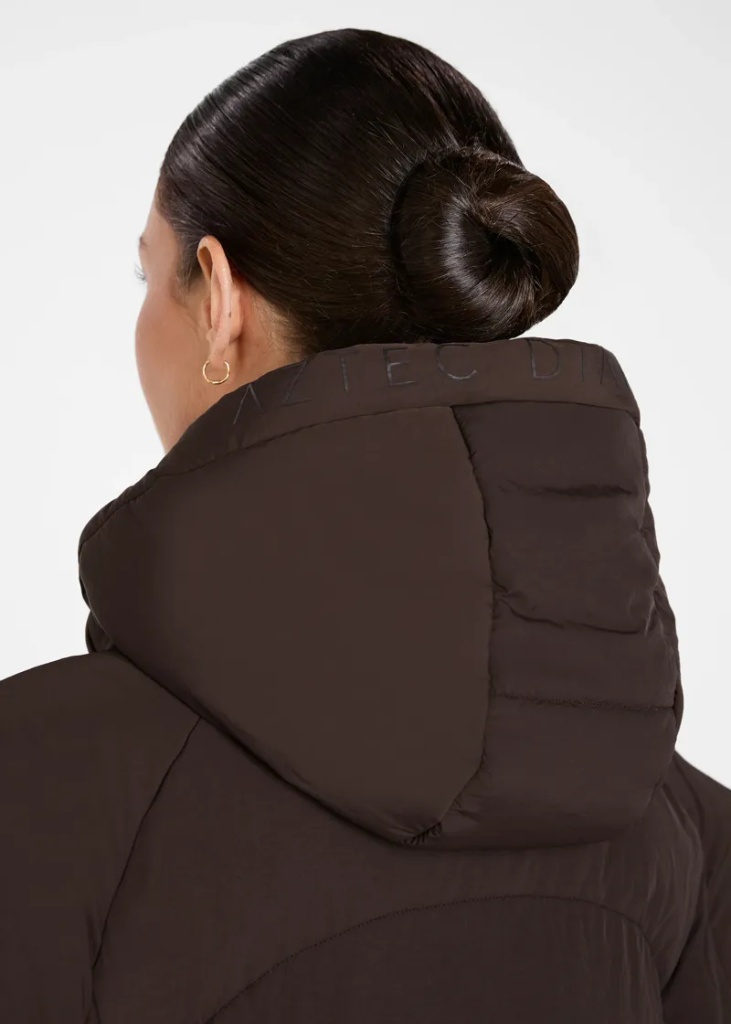 Aztec Diamond Matte Puffa - Espresso-4