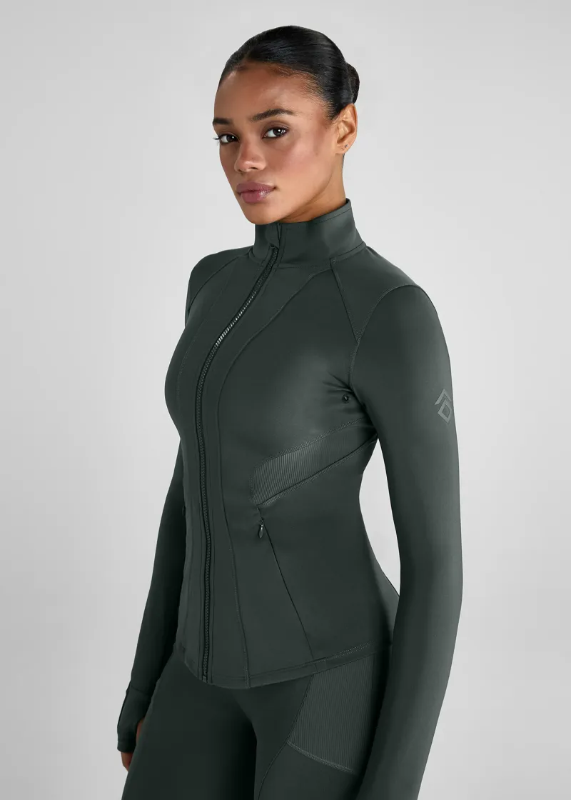 Aztec Diamond Core Fitted Jacket - Fern-1