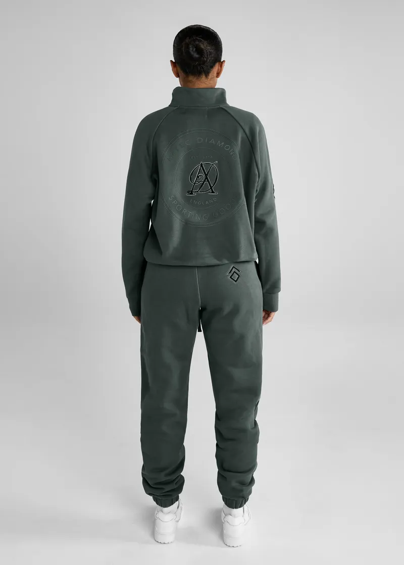 Aztec Diamond Sporting Goods Half Zip Sweater - Fern-5