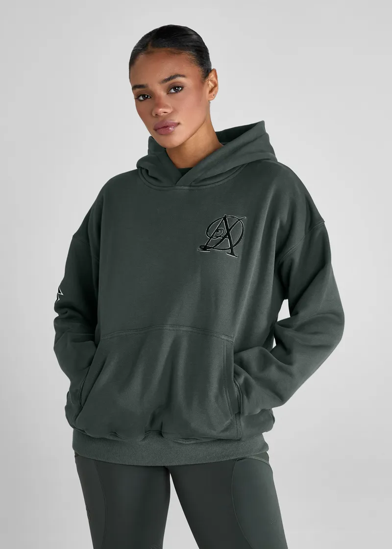 Aztec Diamond Sporting Pull On Hoodie - Fern-4