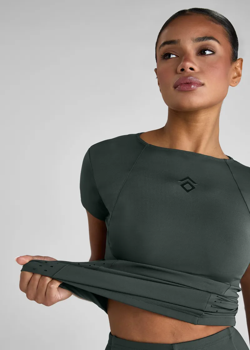 Aztec Diamond Core Tech Tee - Fern-1