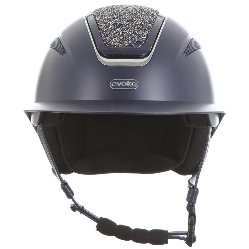 Evoke Callisto Wide Peak Hat - Navy/Navy Crystal-2