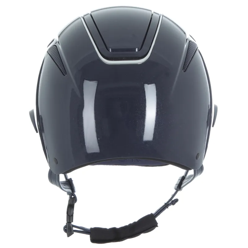 Evoke Callisto Wide Peak Hat - Navy Metallic/Chrome-3