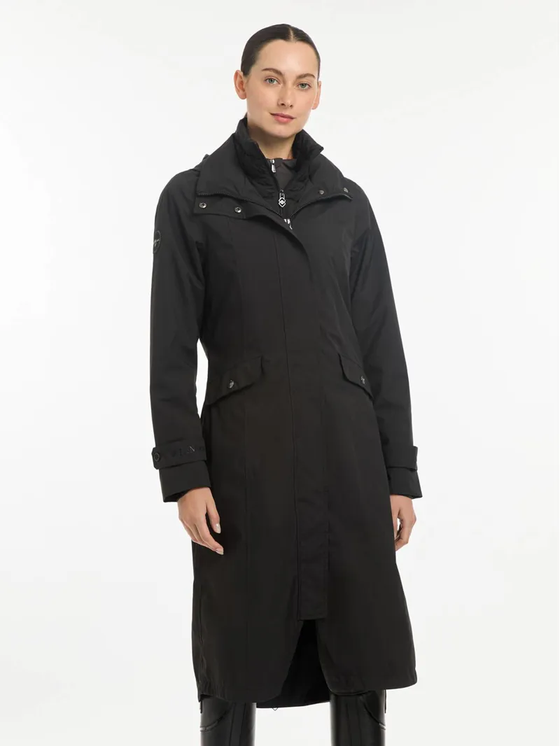 LeMieux Amelie Waterproof Lightweight Riding Coat - Black