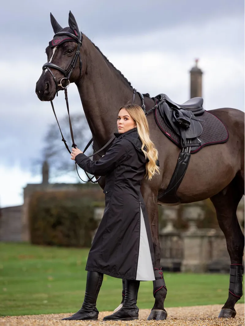 LeMieux Amelie Waterproof Lightweight Riding Coat - Black-2