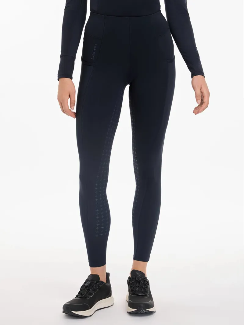 LeMieux Naomi Full Seat Pull On Breeches - Navy