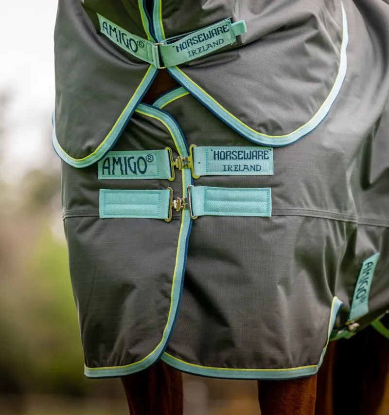 Horseware Amigo Hero Ripstop Plus Turnout 200g Medium. Shadow-Blue Haze-Navy-1