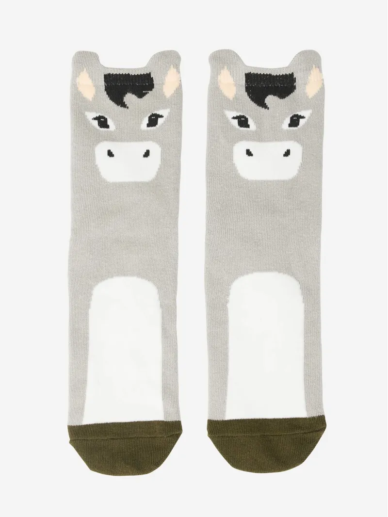 LeMieux Mini Character Socks 2pk-Donkey-3