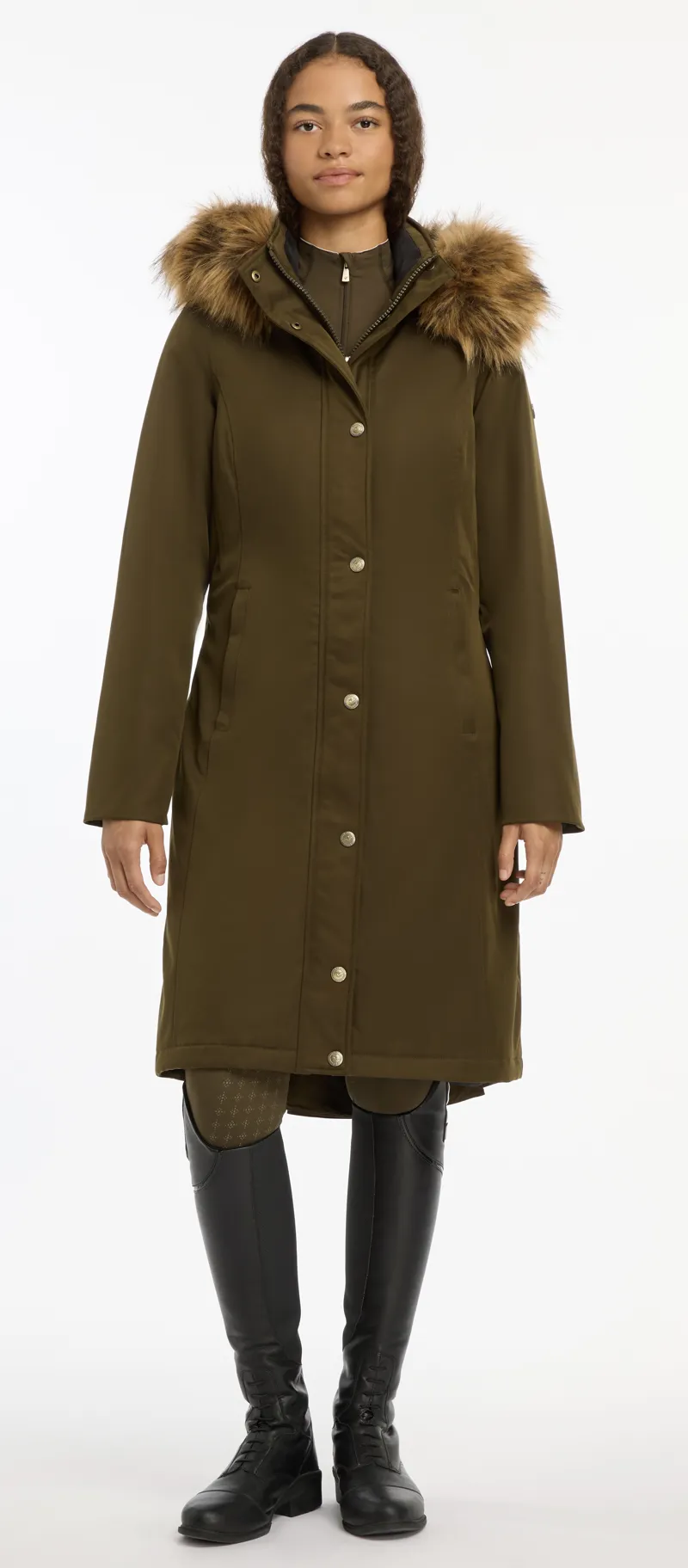 LeMieux Anya Waterproof Riding Coat - Alpine-3