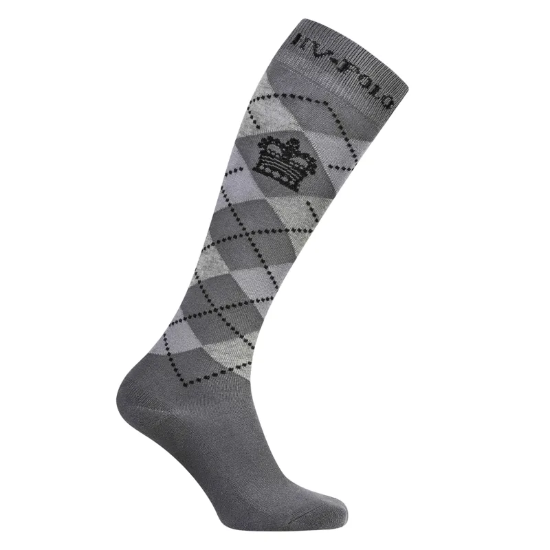 HV Polo Socks Argyle Grey/Light Grey