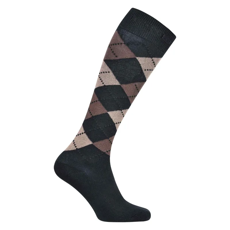 HV Polo Socks Argyle Black/Basalt