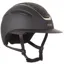 Evoke Callisto Wide Peak Riding Hat - Black/Gold Crystal