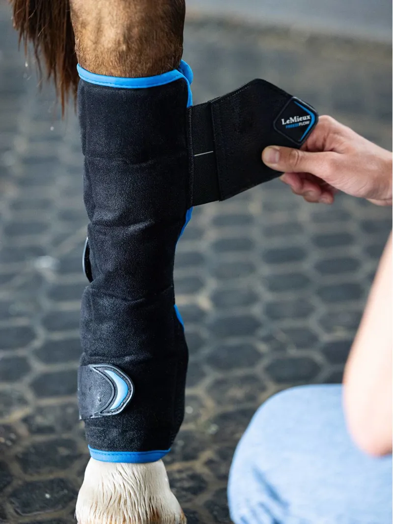 LeMieux Freeze Flow Ice Boot - Black - Hind-3