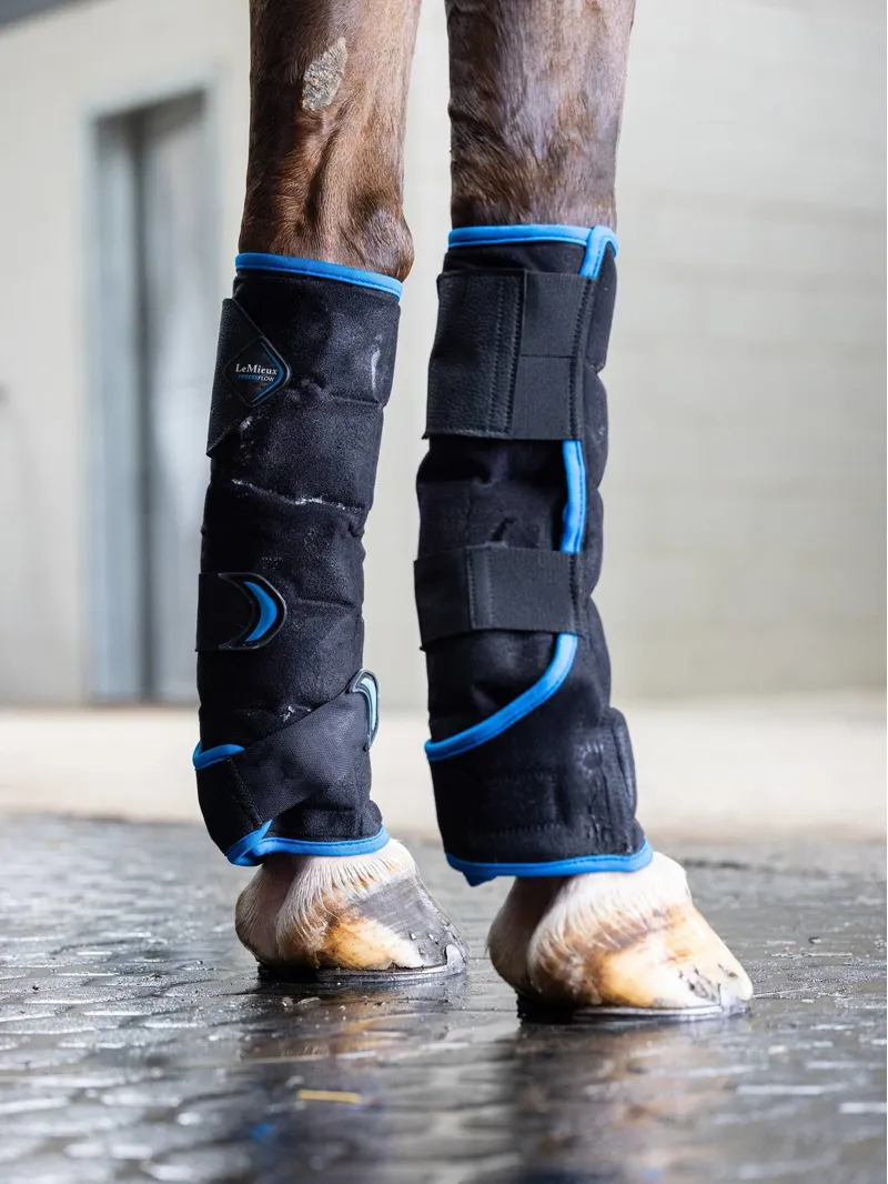 LeMieux Freeze Flow Ice Boot - Black - Front-1