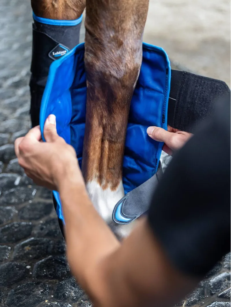 LeMieux Freeze Flow Ice Boot - Black - Front-2