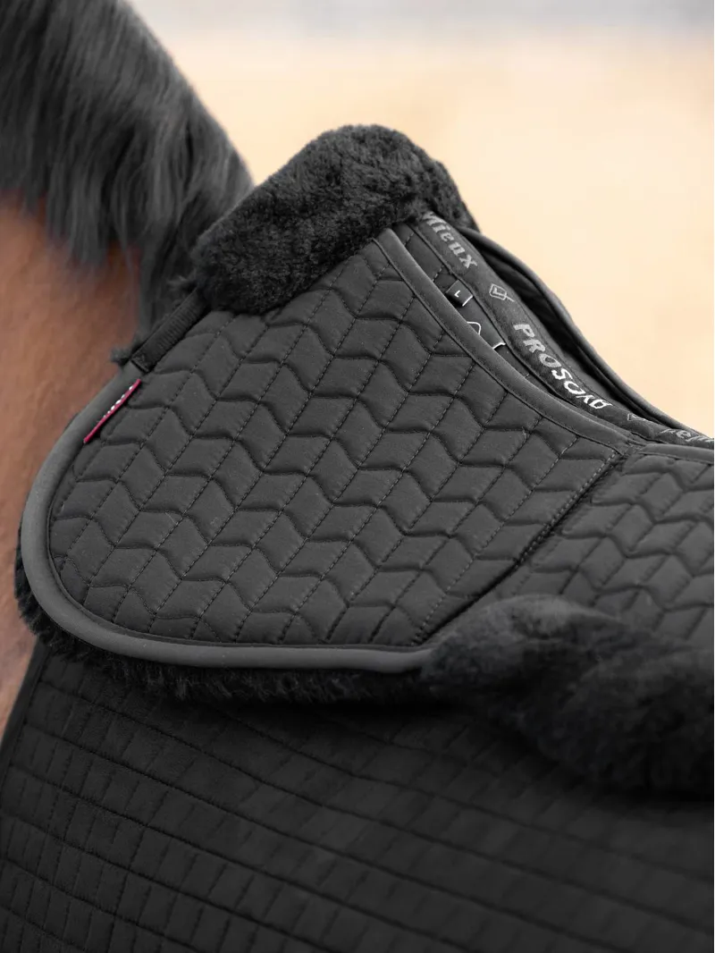 LeMieux Merino+ ProSorb 2 Pocket Half Pad Black/Black-2