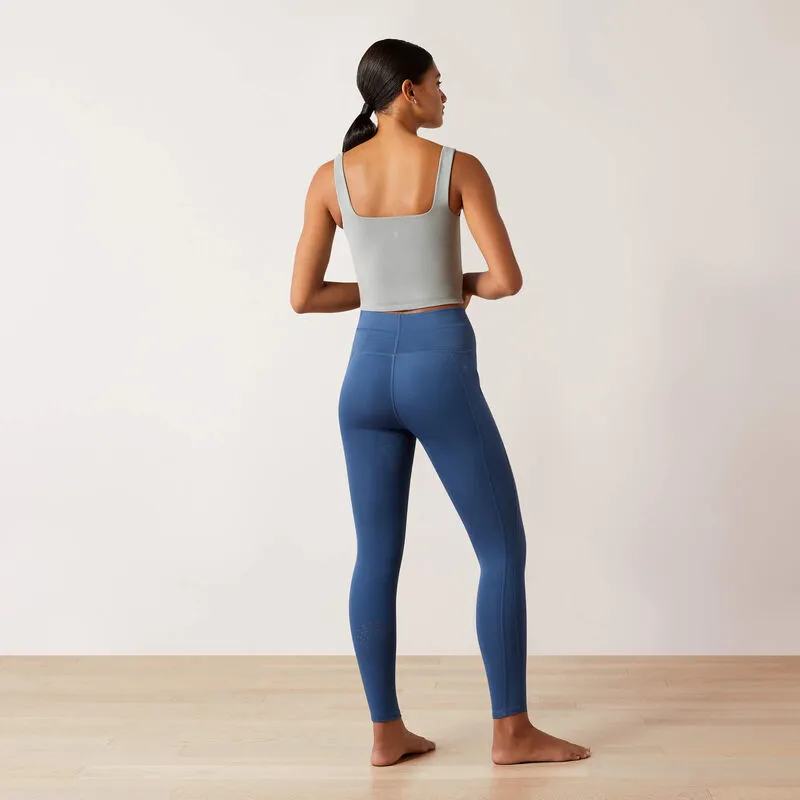 Ariat Womens Eos Elevate Half Grip Riding Tights - Dark Denim-1